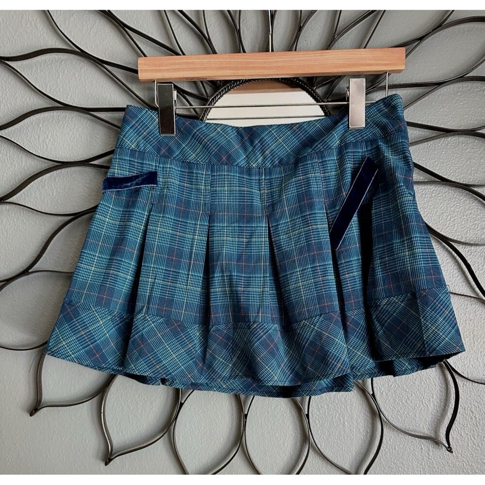 VTG Cherokee Plaid Skirt Size XL/ M Built in Shorts Goth Preppy Schoolgirl Y2K - Picture 3 of 11